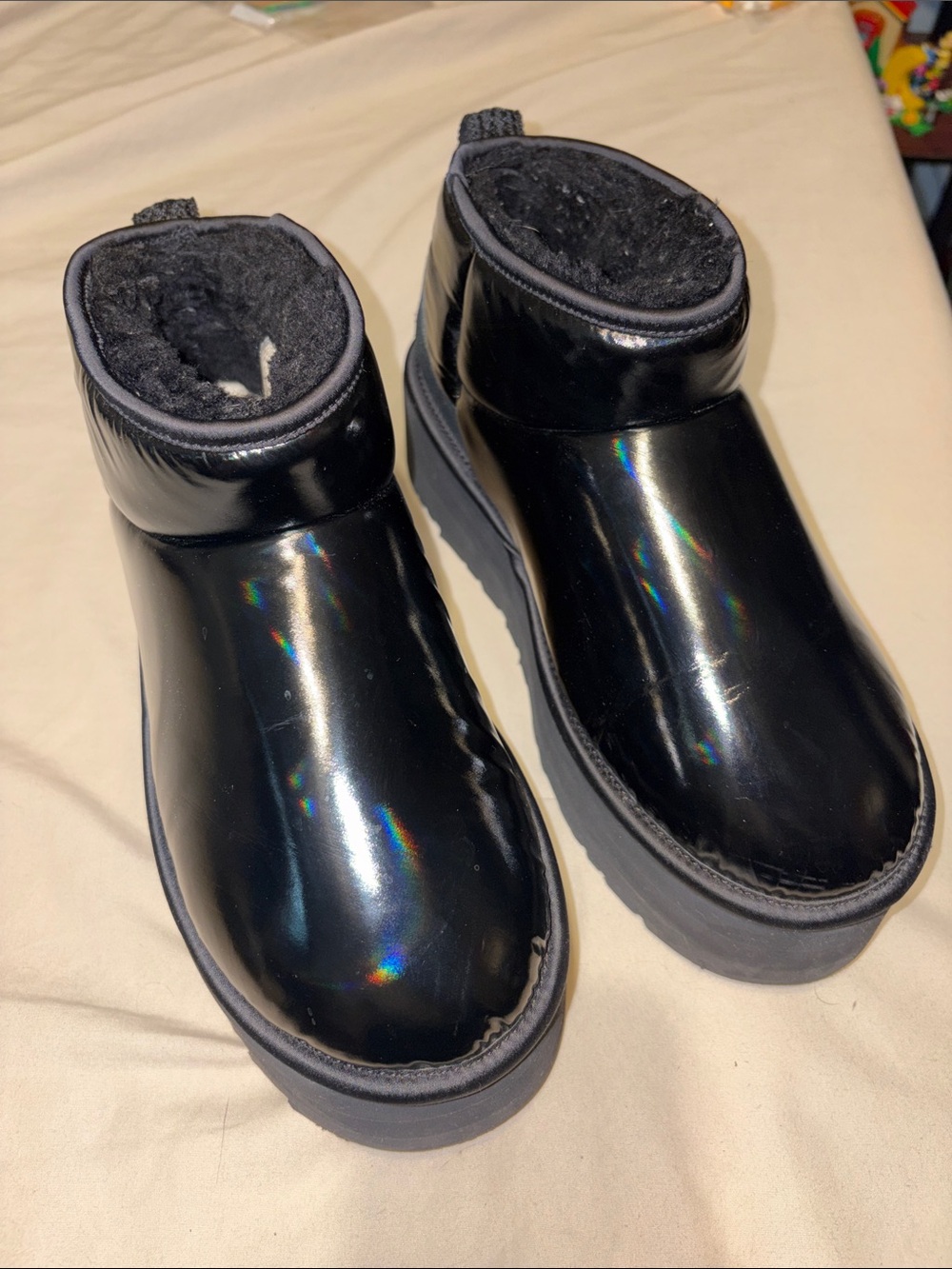 UGG Ultra Mini High-Shine boot